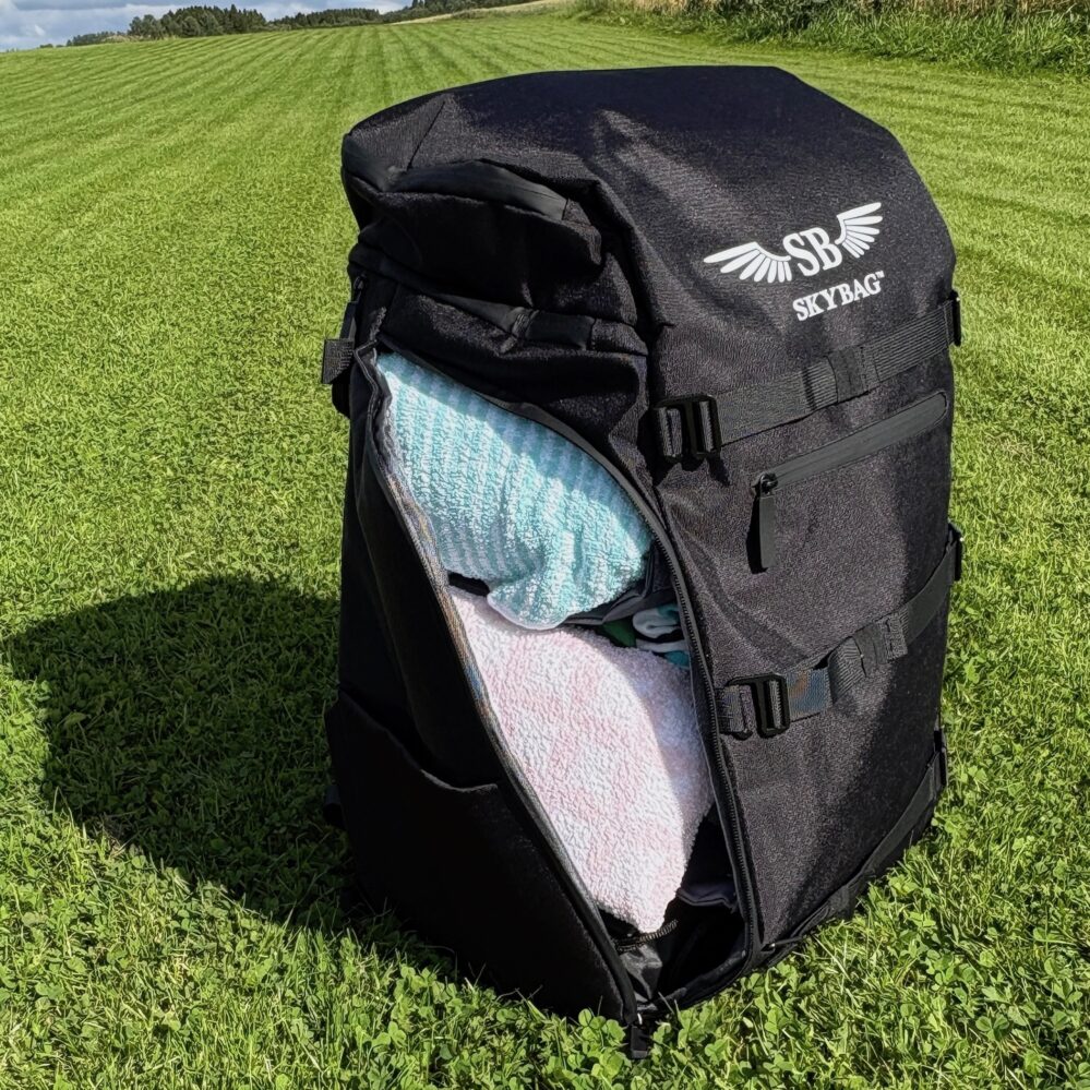 Skybag side view open