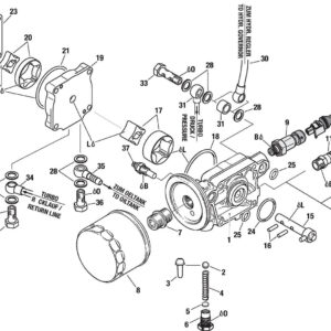 Turbo oil suction line