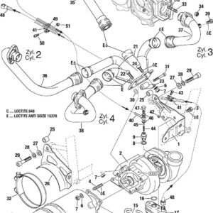 Exhaust bend cyl. 1 stainless