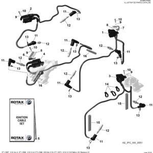 Ignition cable set