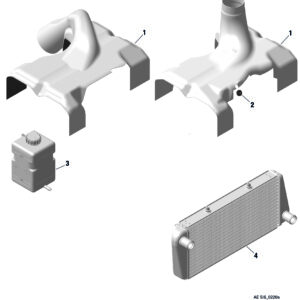 Cooling air baffle - pusher