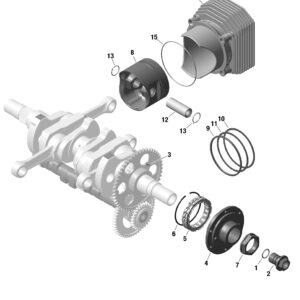 Piston assy. 84/84.01 MM
